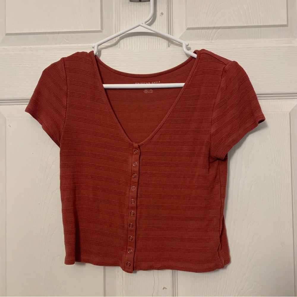 American Eagle Cropped Tee